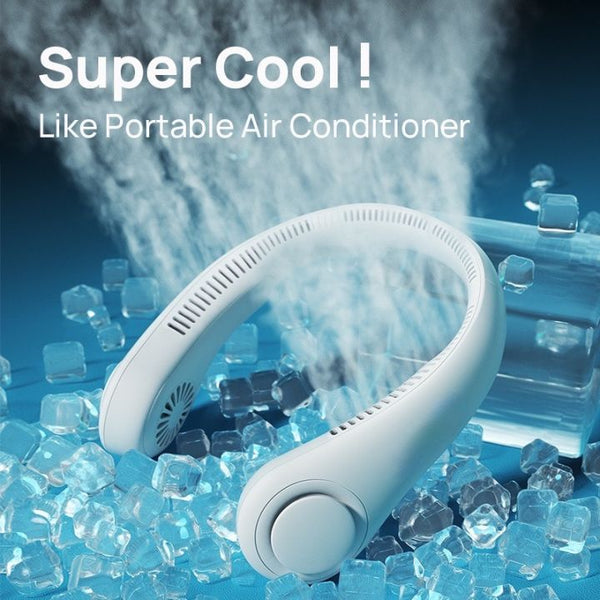 USB Rechargeable Neck Fan | 3 Modes Fan Speed